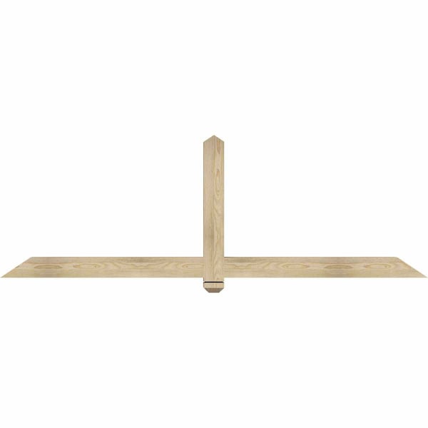 Ekena Millwork Eugene Rough Sawn Timber Gable Bracket, Douglas Fir, 84"W x 28"H x 4"D x 4"F, 8/12 Pitch GBW084X28X0404EUG00RDF - main